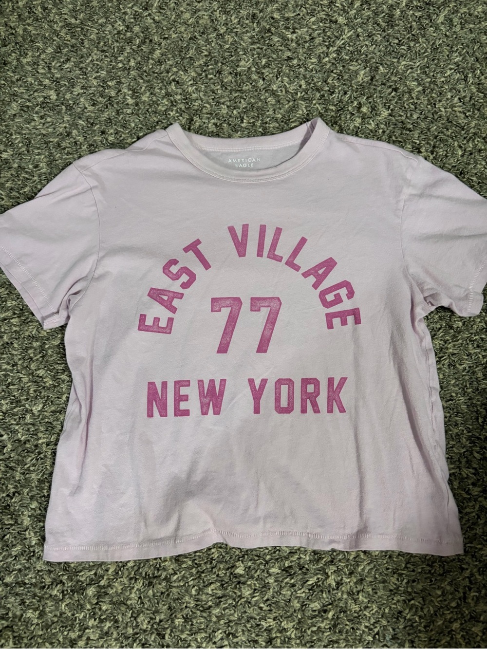 American Eagle Outfitters Pink Graphic Tee - East Village 77